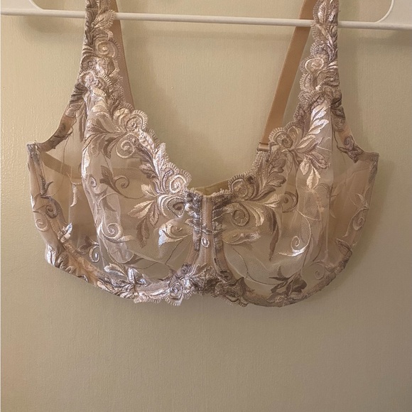 SOMA • Sensuous Bra • Underwire • Lace • Unlined Bra • Cream • Size 38F • NWOT - Picture 10 of 13